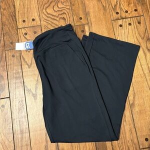 G Gradual Women's Yoga Pants Wide Leg High Waist Stretch Black Size L32 2XL NWT